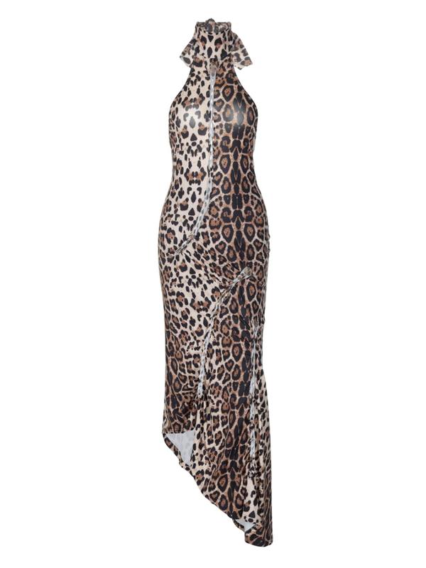 ELIZABETH™ - Sexy Backless Leopard Bodycon Dress for Parties